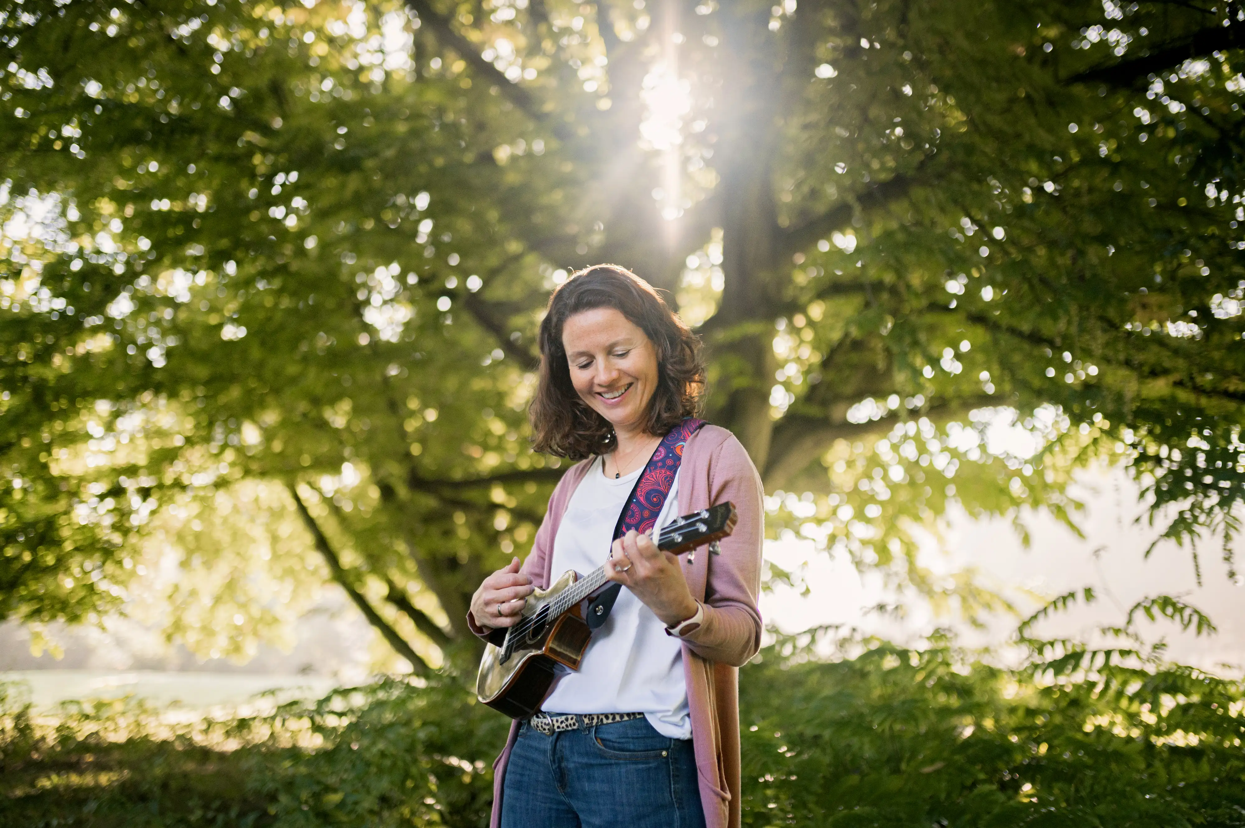 Annemarieke met ukelele